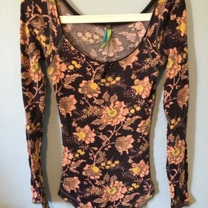 Free People floral shirt
